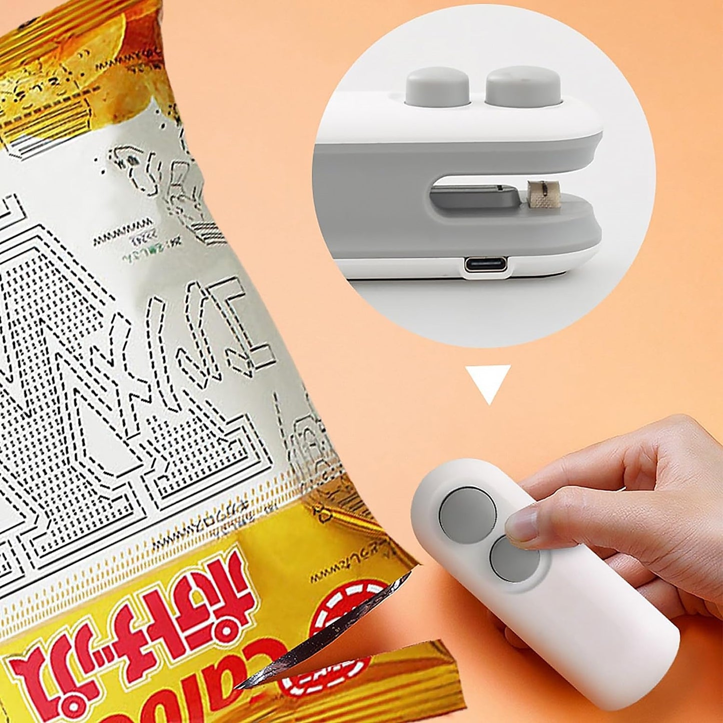 ComfortCornerUs™ 2-in-1 Mini Heat Sealer - Seal & Cutter