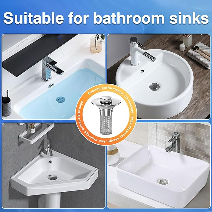 BubblyNest™ Pop Up Sink Drain Strainer