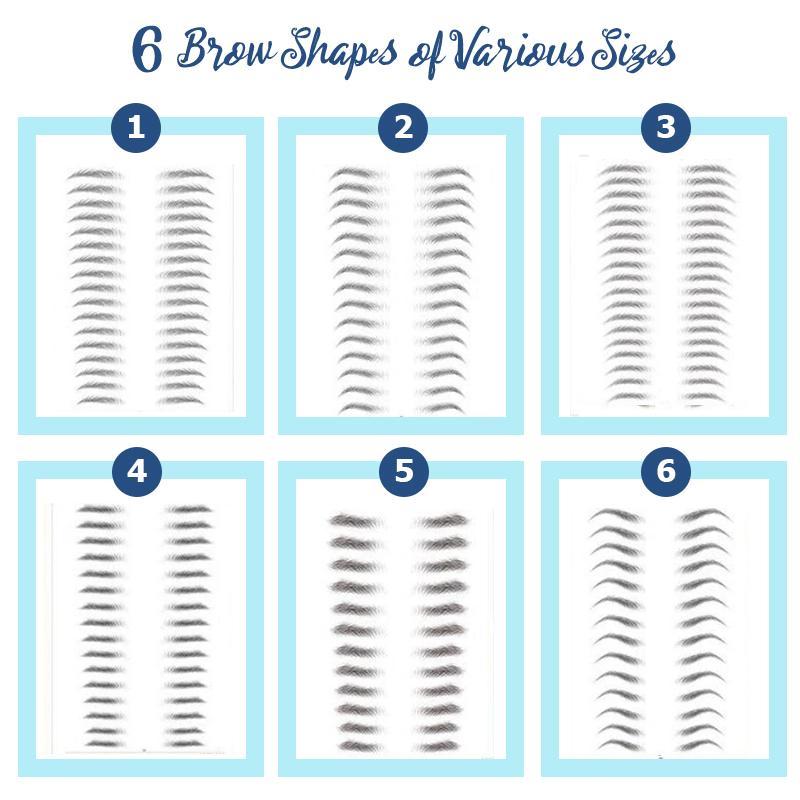 3D Natural™ Long Lasting Brows Sticker 6 Months Set