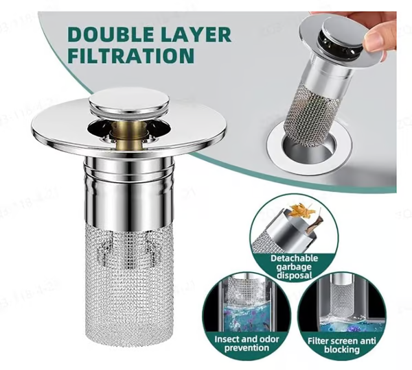 BubblyNest™ Pop Up Sink Drain Strainer