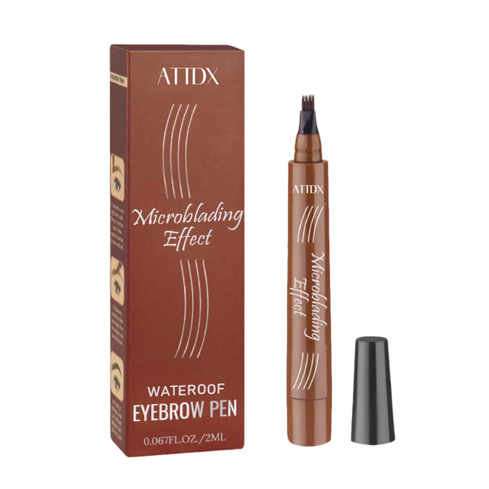 ATTDX™ Microblading Effect Waterproof Fork-Tip Brow Pen