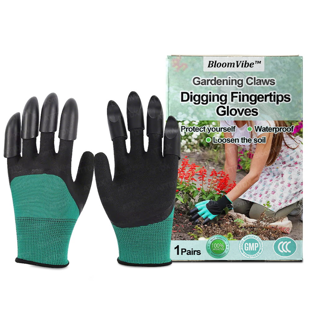 BloomVibe™ Gardening Claws Digging Fingertips Gloves