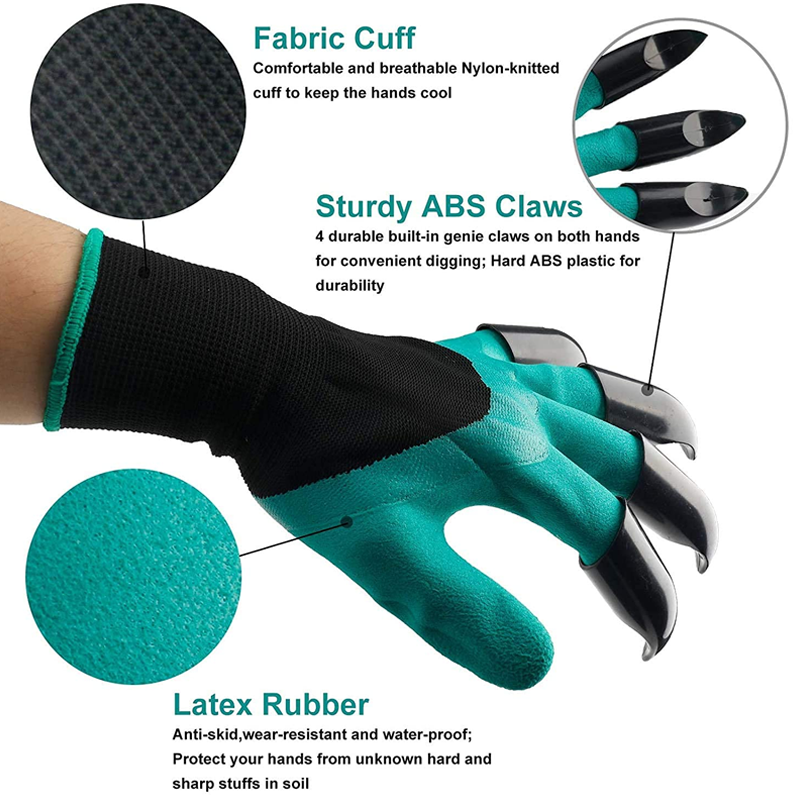 BloomVibe™ Gardening Claws Digging Fingertips Gloves