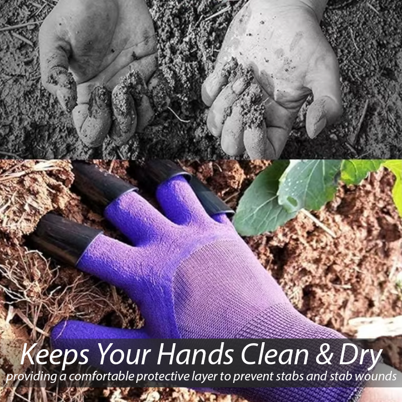 BloomVibe™ Gardening Claws Digging Fingertips Gloves