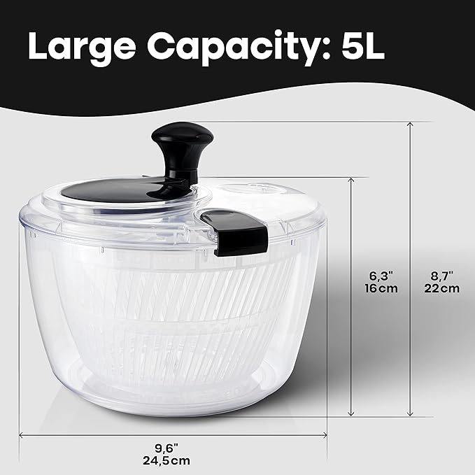 ComfortCornerUs™ 3-in-1 Quick-Dry Salad Spinner