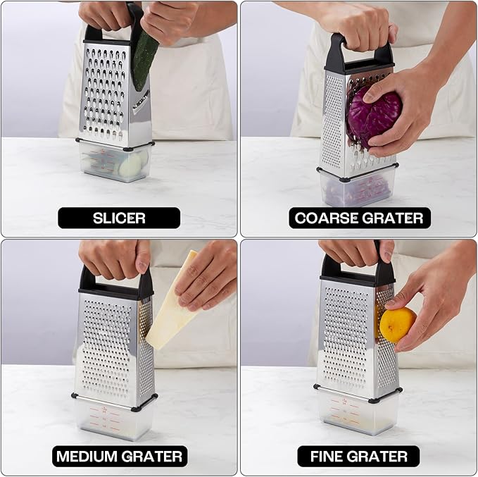 ComfortCornerUs™ 4-Sided Box Grater