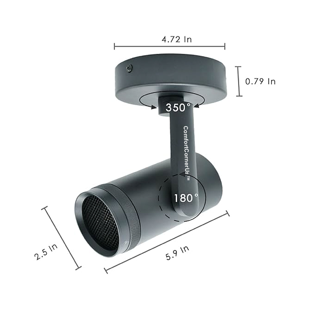 ComfortCornerUs™ Adjustable Anti-Glare Spotlight