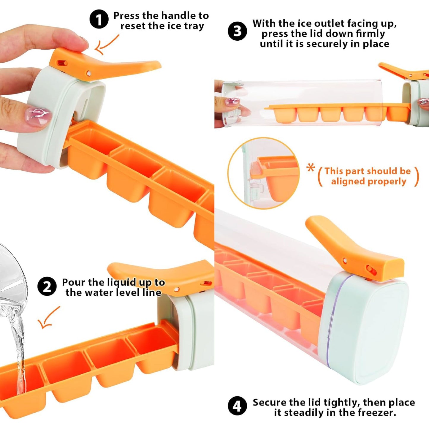 ComfortCornerUs™ EasyFreeze Vertical Pop-Out Ice Mold