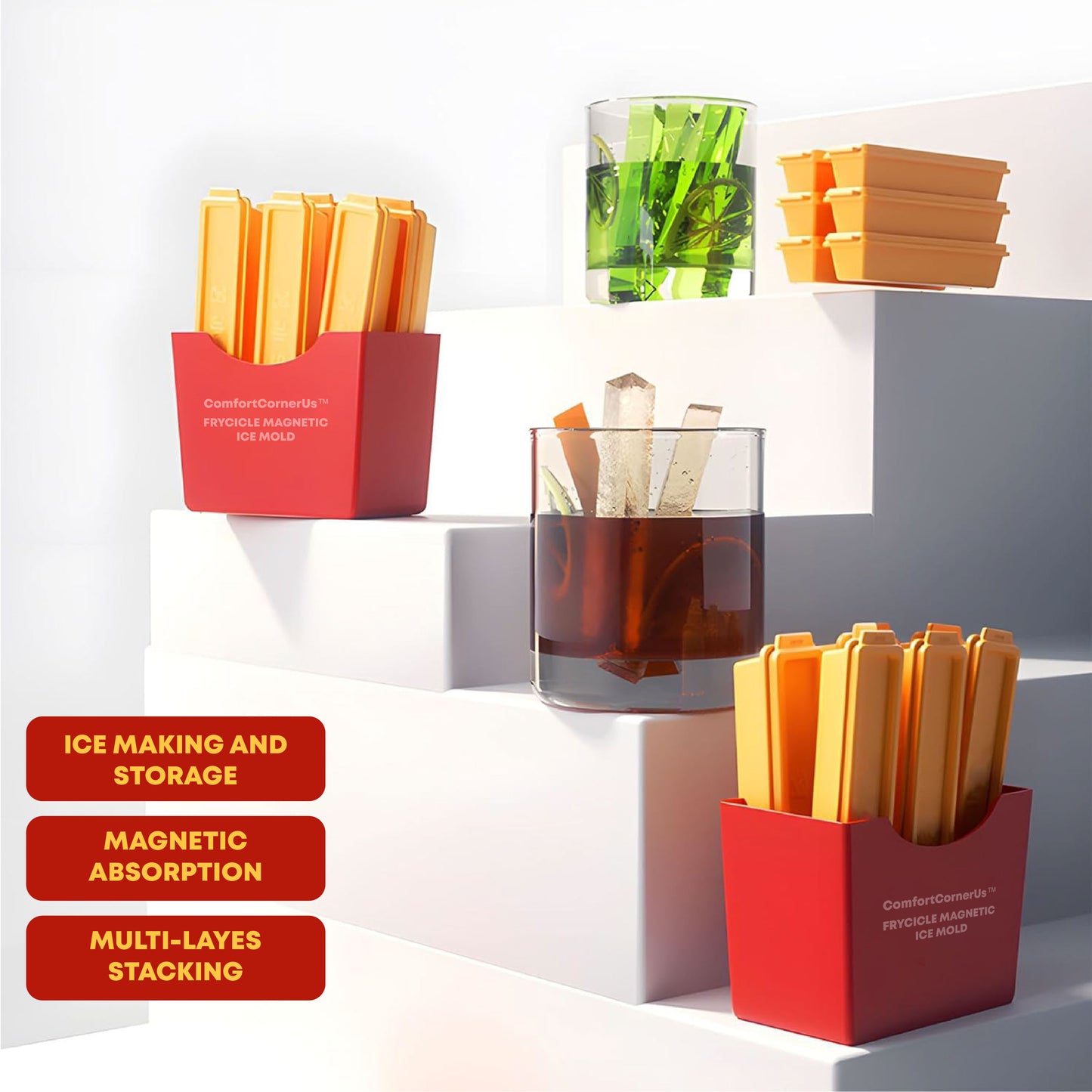 🔥TikTok Hot Sellers- ComfortCornerUs™ FryCicle Magnetic Ice Mold