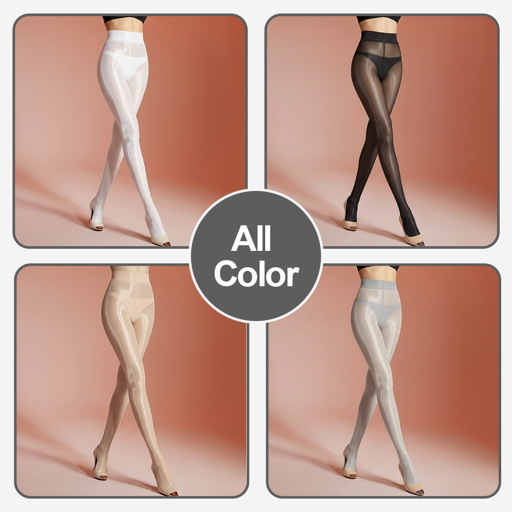 š„TikTok Hot Sellers - ComfortCornerUs⢠GlossSilk Oil-Shine Thigh-Highs Stockings/ Pantyhose (Copy)