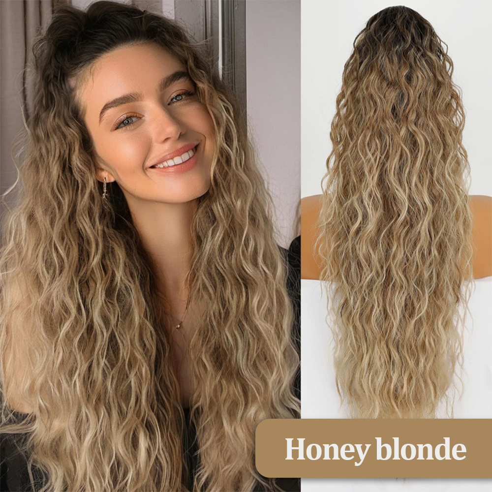 š„TikTok Hot Sellers- ComfortCornerUs⢠InstaPony Curly Extension Claw Clip
