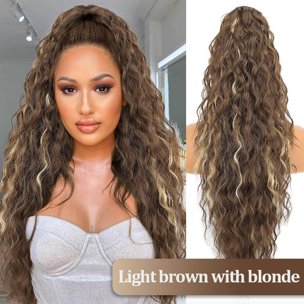 š„TikTok Hot Sellers- ComfortCornerUs⢠InstaPony Curly Extension Claw Clip