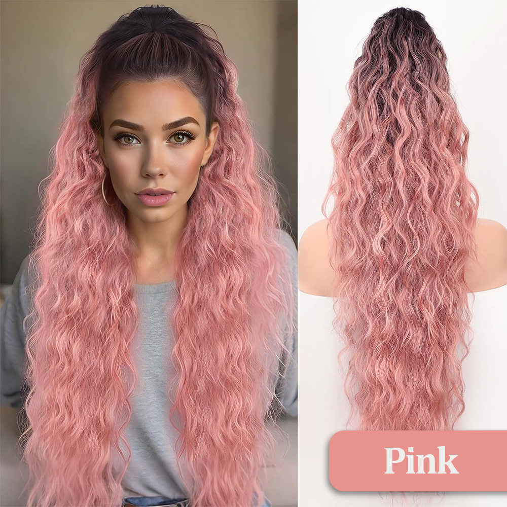 š„TikTok Hot Sellers- ComfortCornerUs⢠InstaPony Curly Extension Claw Clip