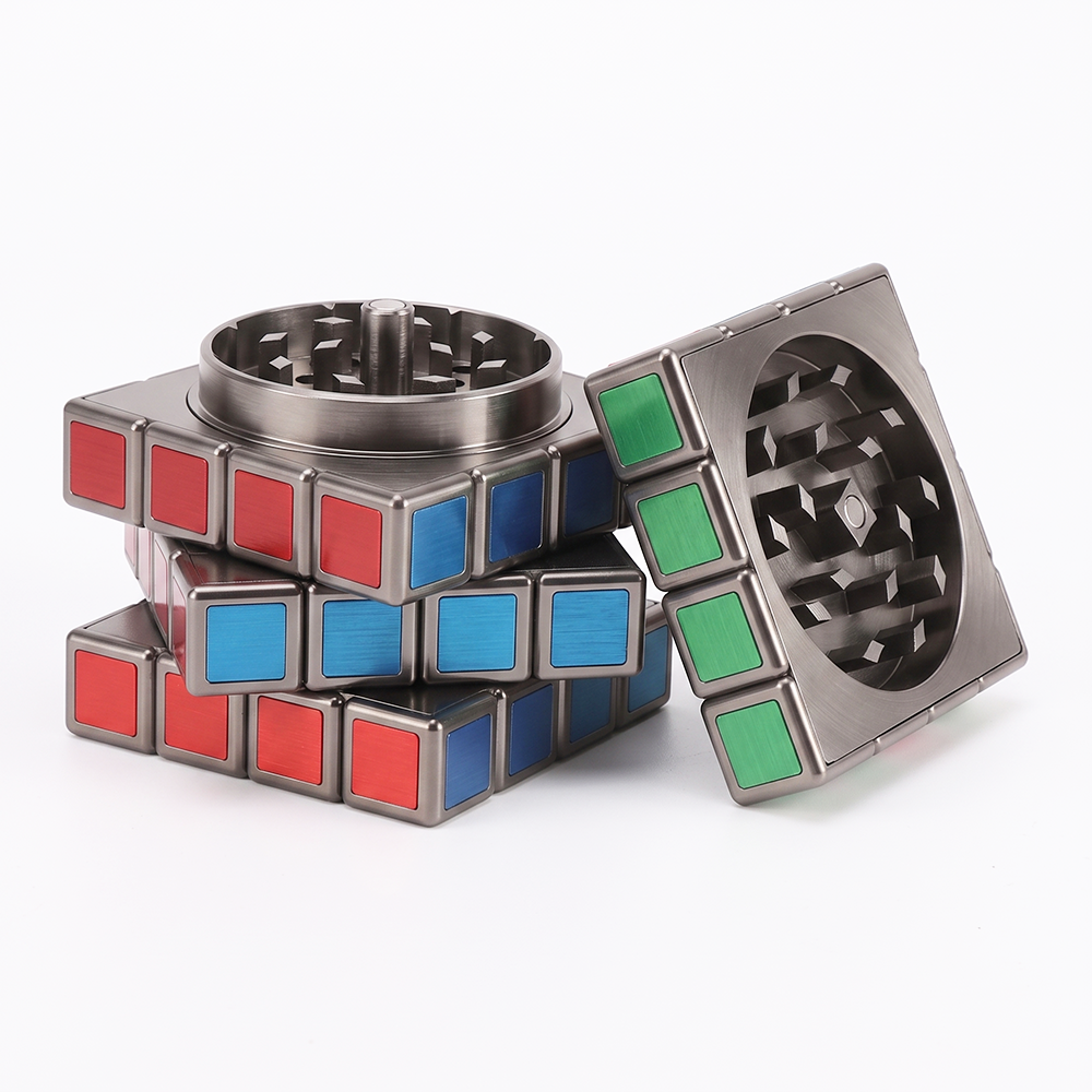 ComfortCornerUs™ PuzzleCube 4-Layer Alloy Grinder