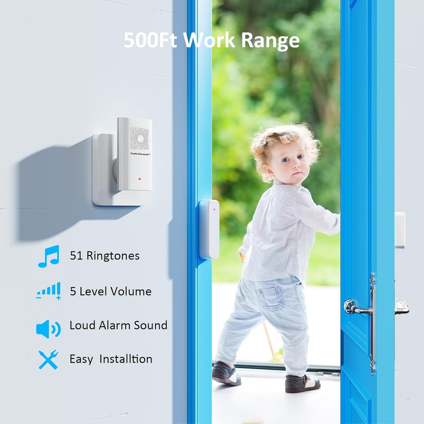ComfortCornerUs™ Wireless Entry Door Chime