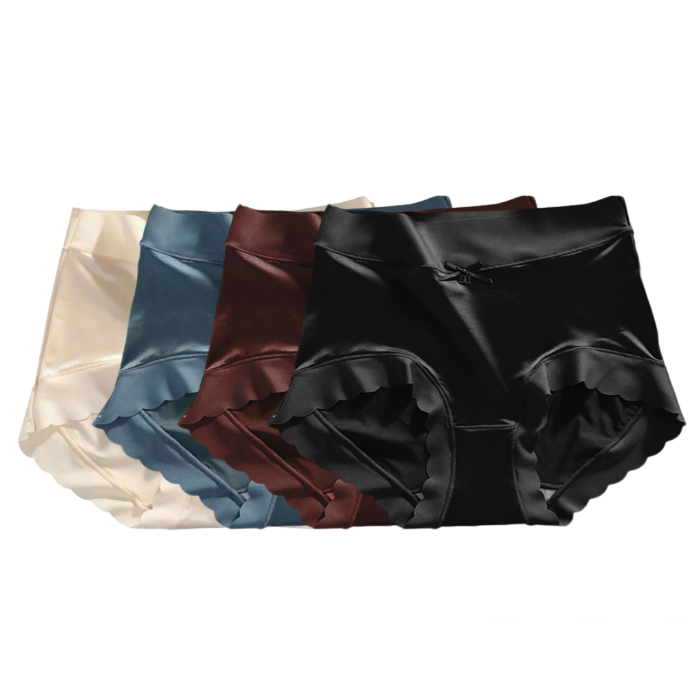 CozyGlam™ Satin Traceles Ice Silk Breathable Underwear