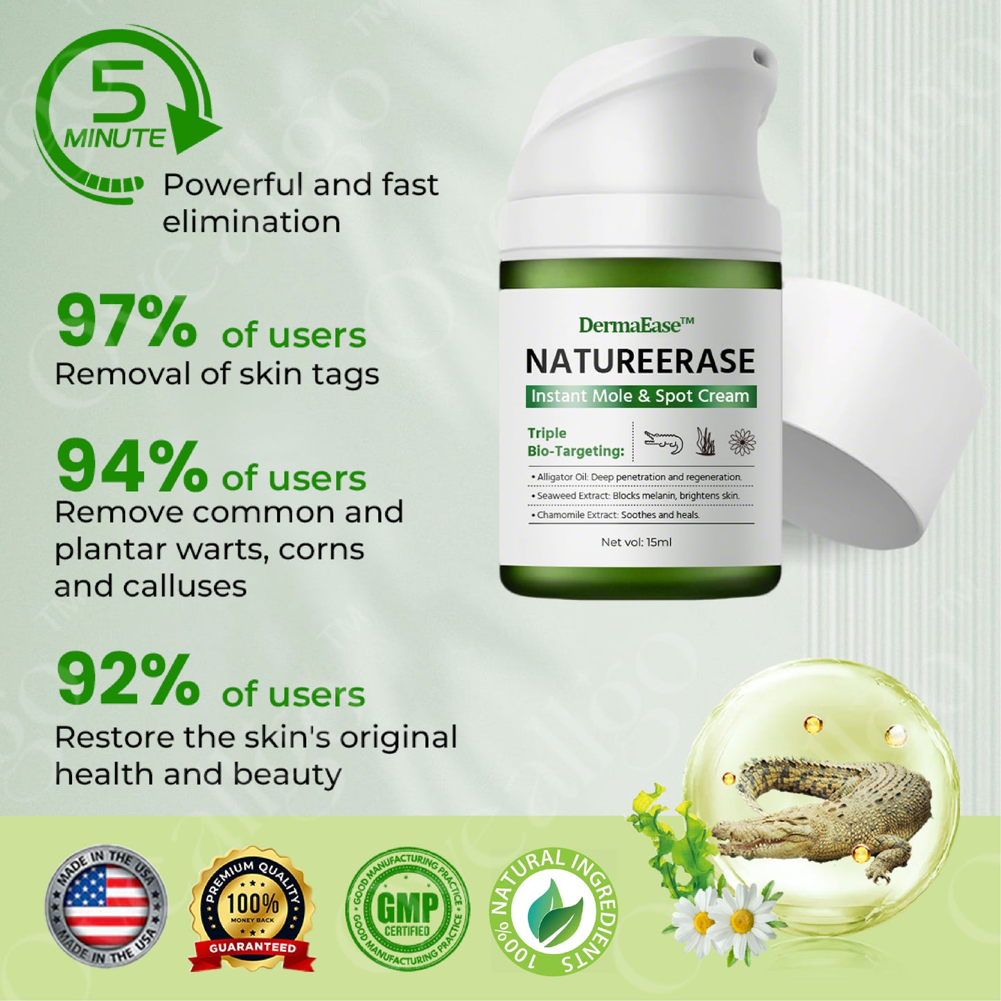DermaEase™ NatureErase Ultra Instant Mole & Spot Cream