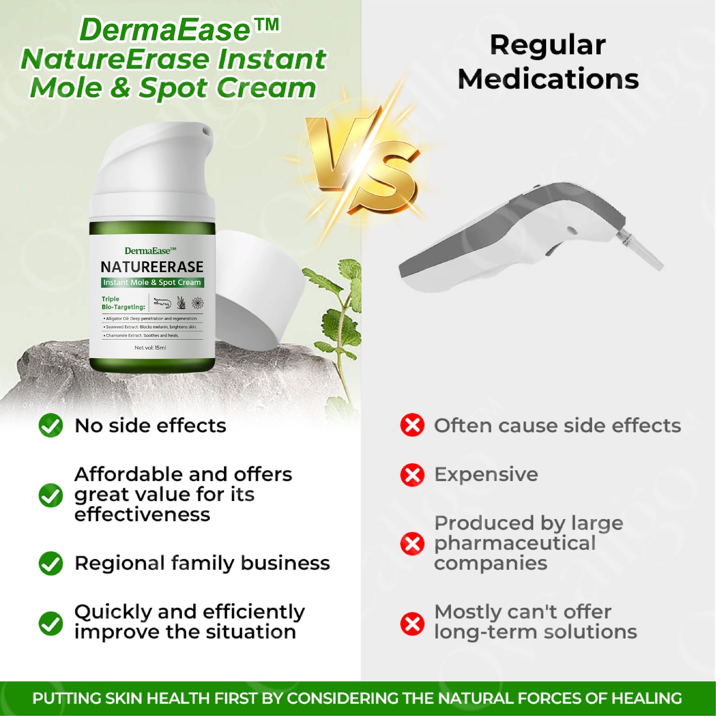 DermaEase™ NatureErase Ultra Instant Mole & Spot Cream