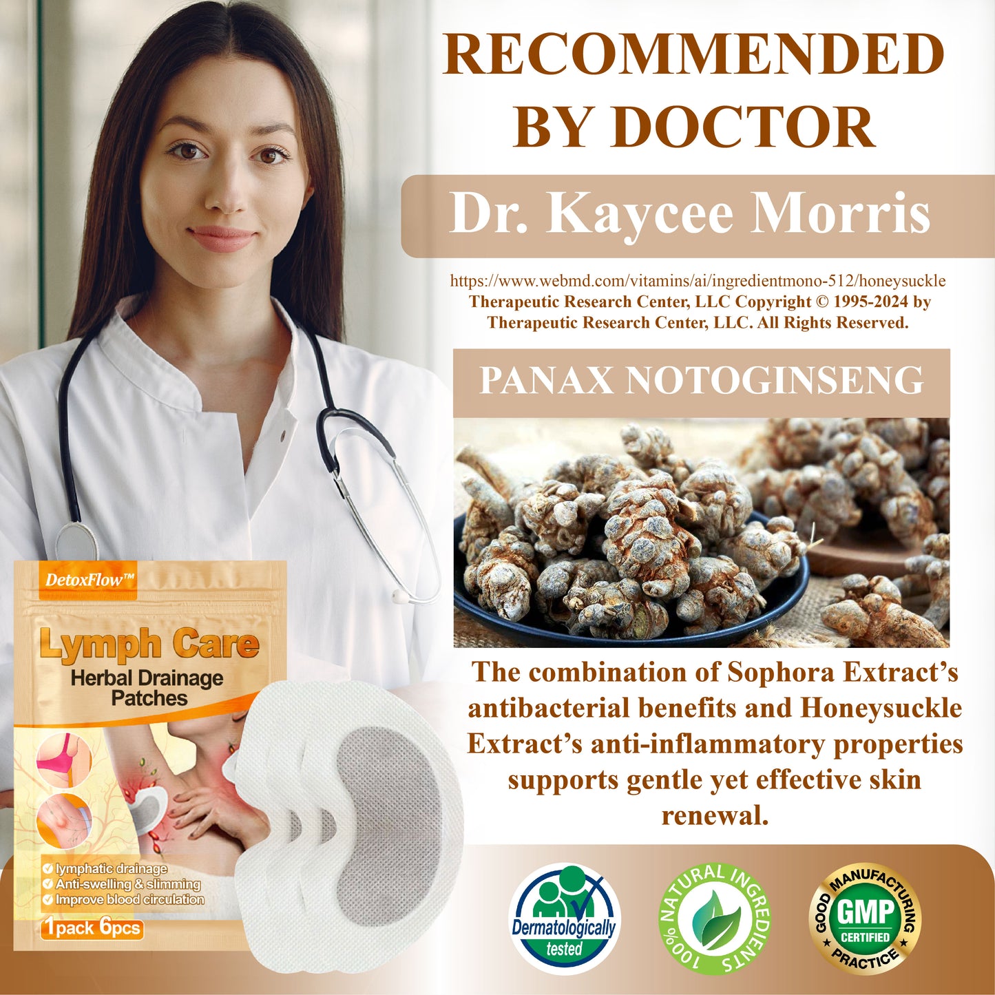 DetoxFlow™ Lymph Care Herbal Drainage Patches