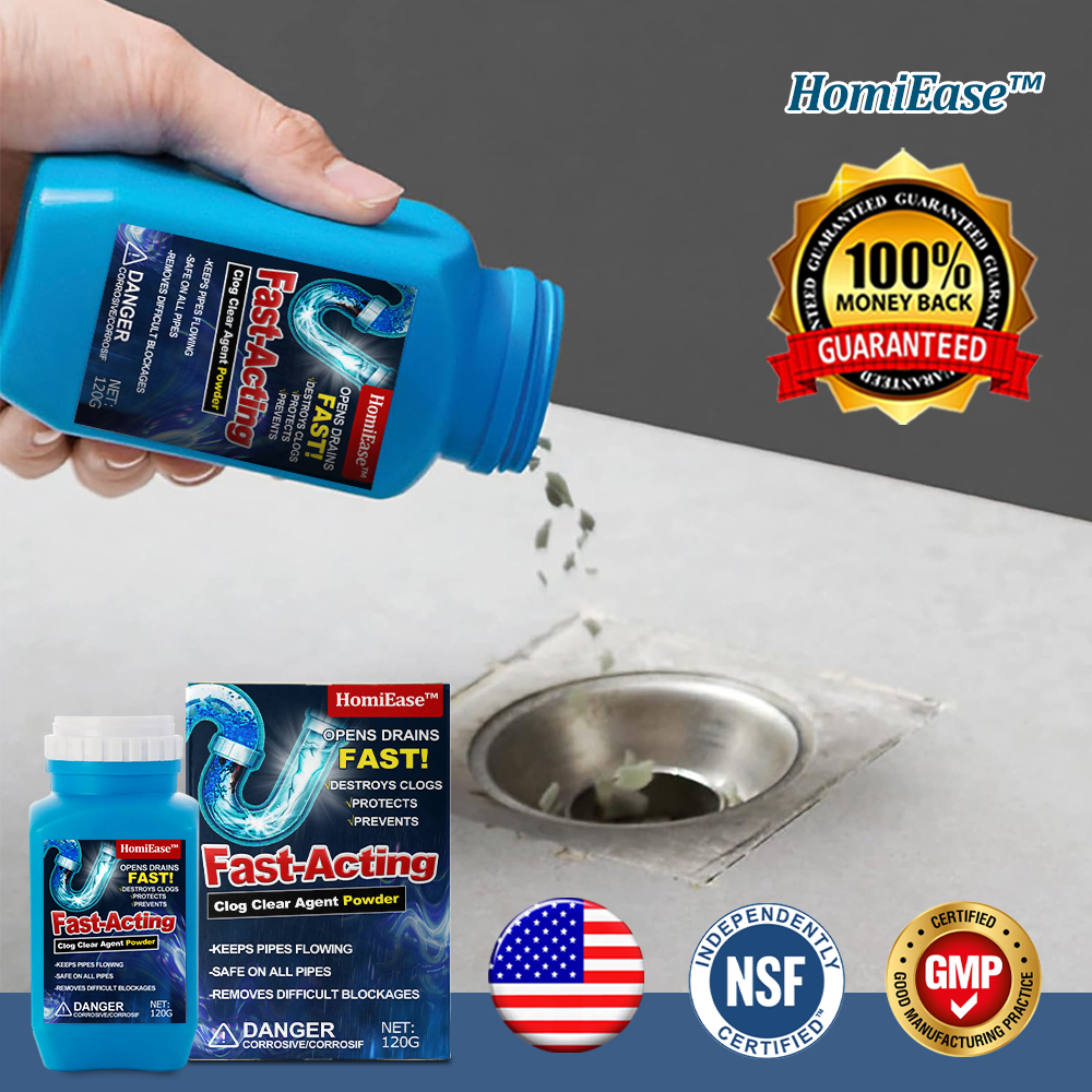 HomiEase™ Fast-Acting Clog Clear Agent Powder