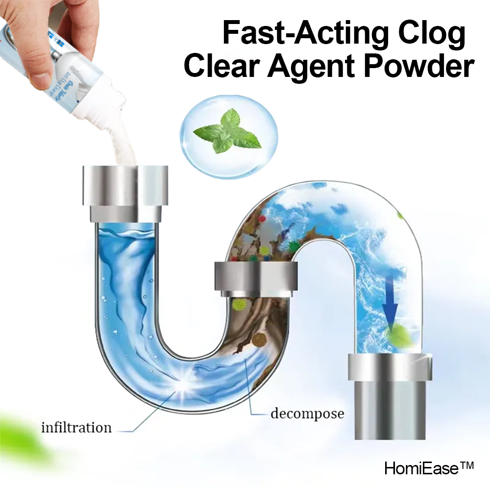 HomiEase™ Fast-Acting Clog Clear Agent Powder