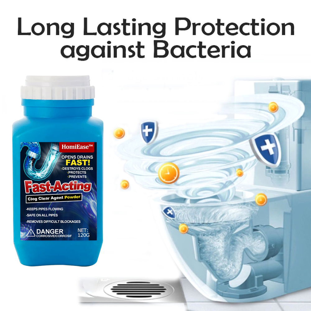 HomiEase™ Fast-Acting Clog Clear Agent Powder