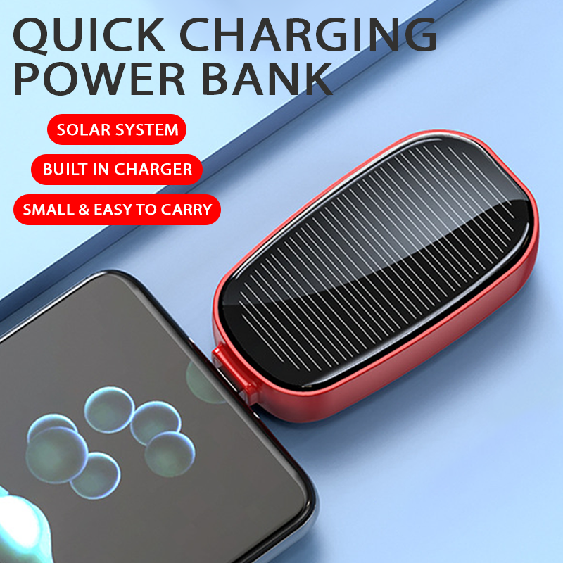 IntellLink™ Solar Powered Key Chain Phone Charger