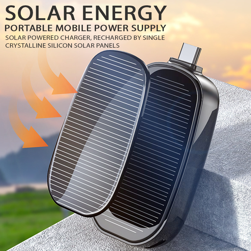 IntellLink™ Solar Powered Key Chain Phone Charger