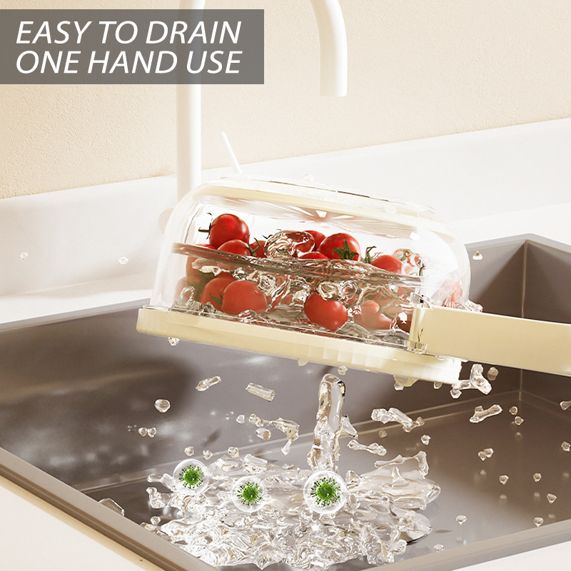 KitchenHarbor™ Multi-Functional Rinse and Store Basket