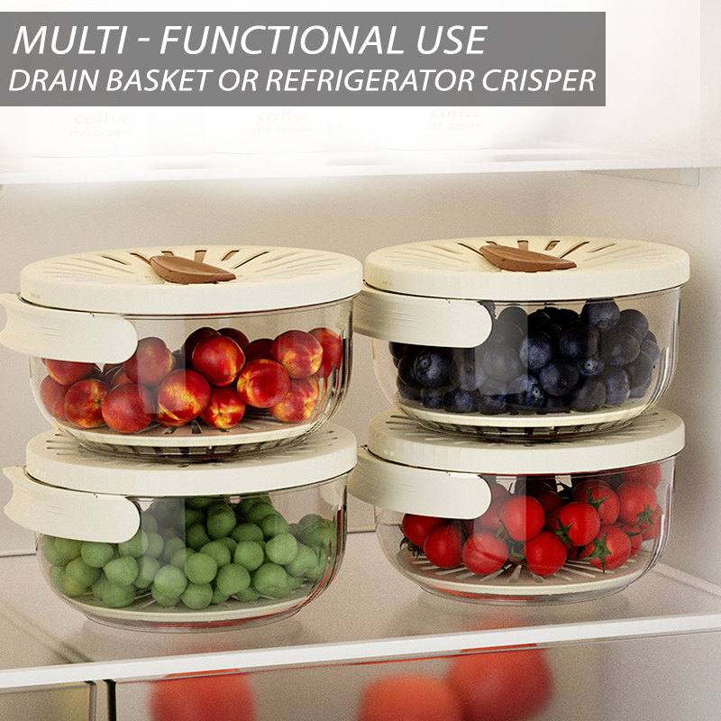 KitchenHarbor™ Multi-Functional Rinse and Store Basket