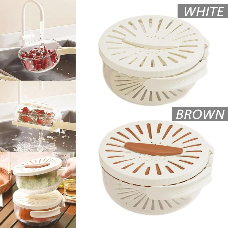 KitchenHarbor™ Multi-Functional Rinse and Store Basket