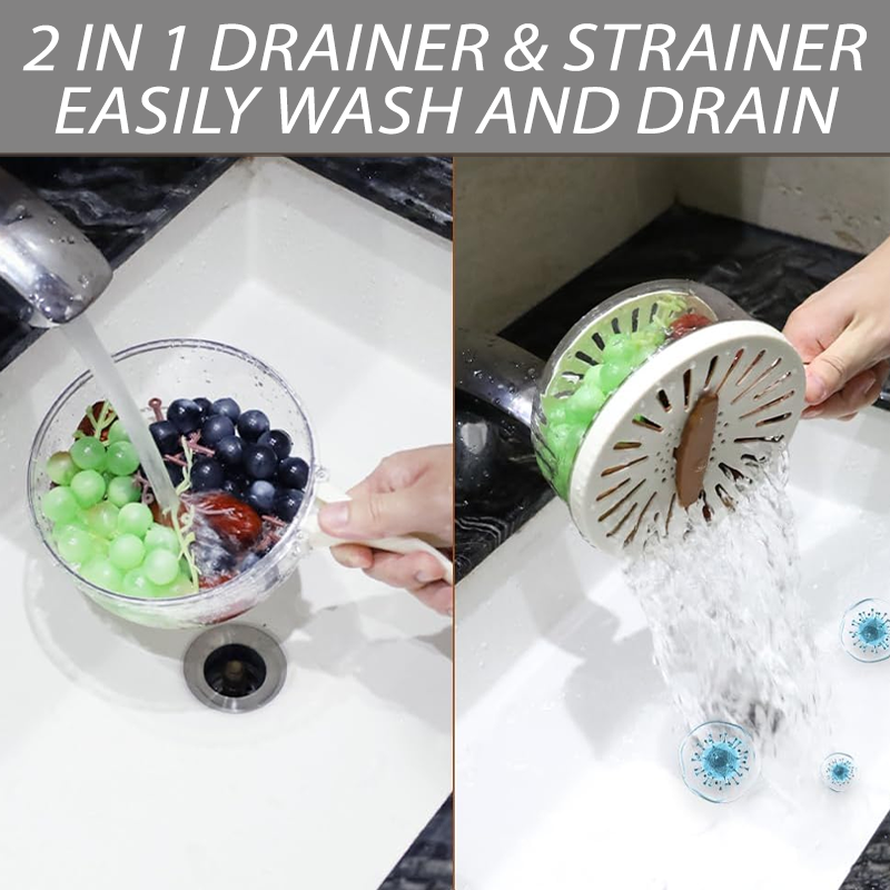 KitchenHarbor™ Multi-Functional Rinse and Store Basket