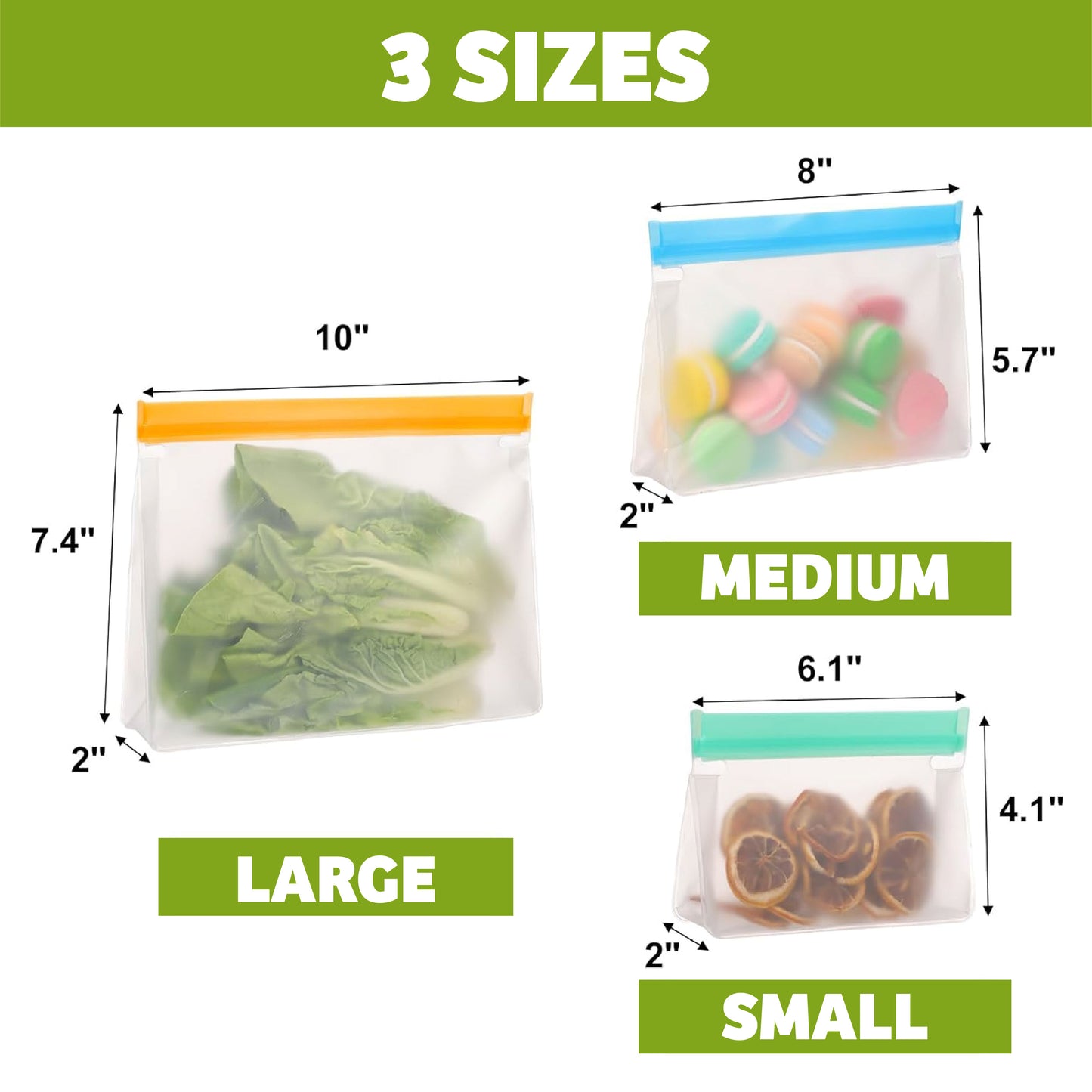 2025🍞 KitchenHarbor™ Reusable Silicone Food Zip Bags