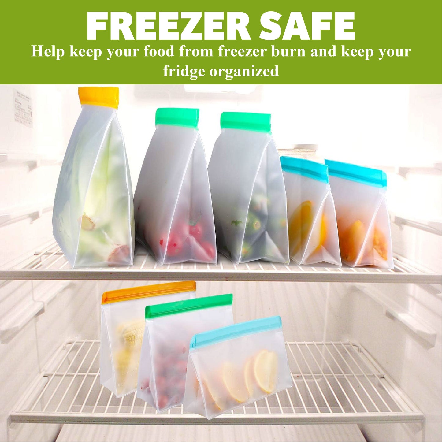 2025🍞 KitchenHarbor™ Reusable Silicone Food Zip Bags
