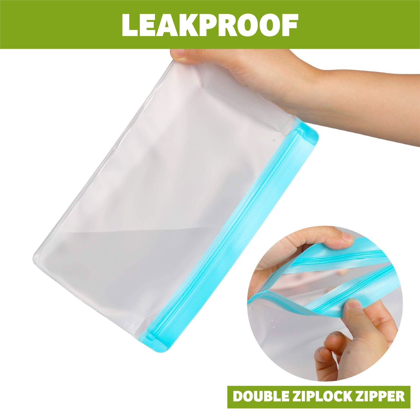 2025🍞 KitchenHarbor™ Reusable Silicone Food Zip Bags