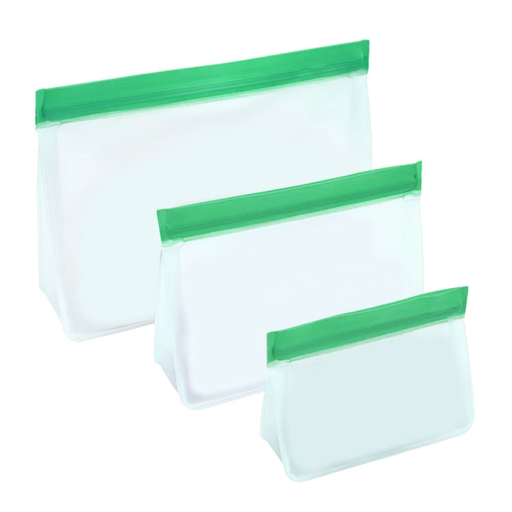 2025🍞 KitchenHarbor™ Reusable Silicone Food Zip Bags