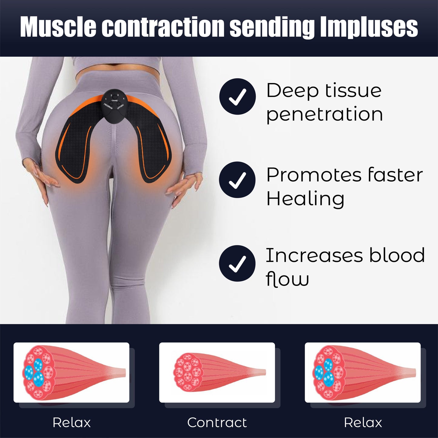RICPIND™ ButtUp Cellu MicroCurrent Conductive Device