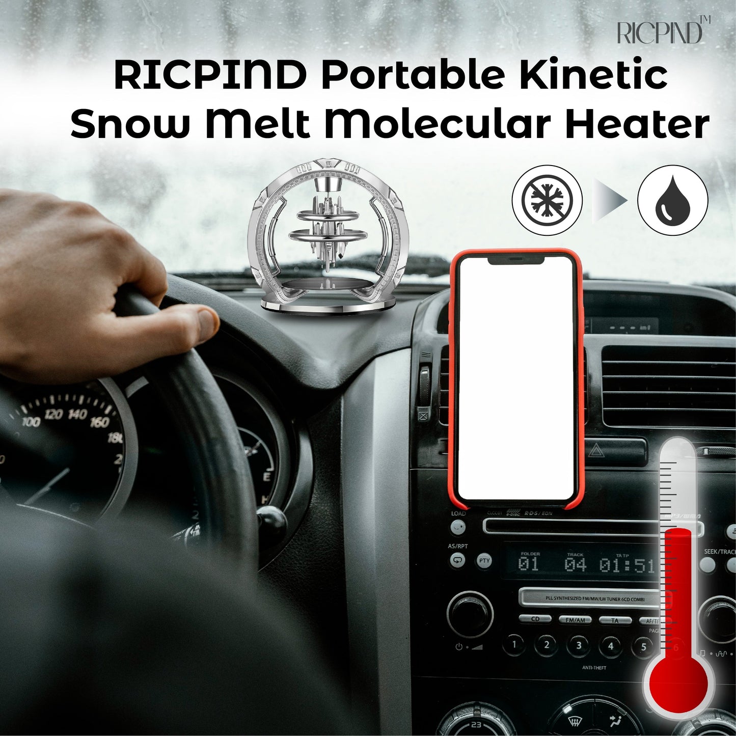Portable Kinetic Snow Melt Molecular Heater