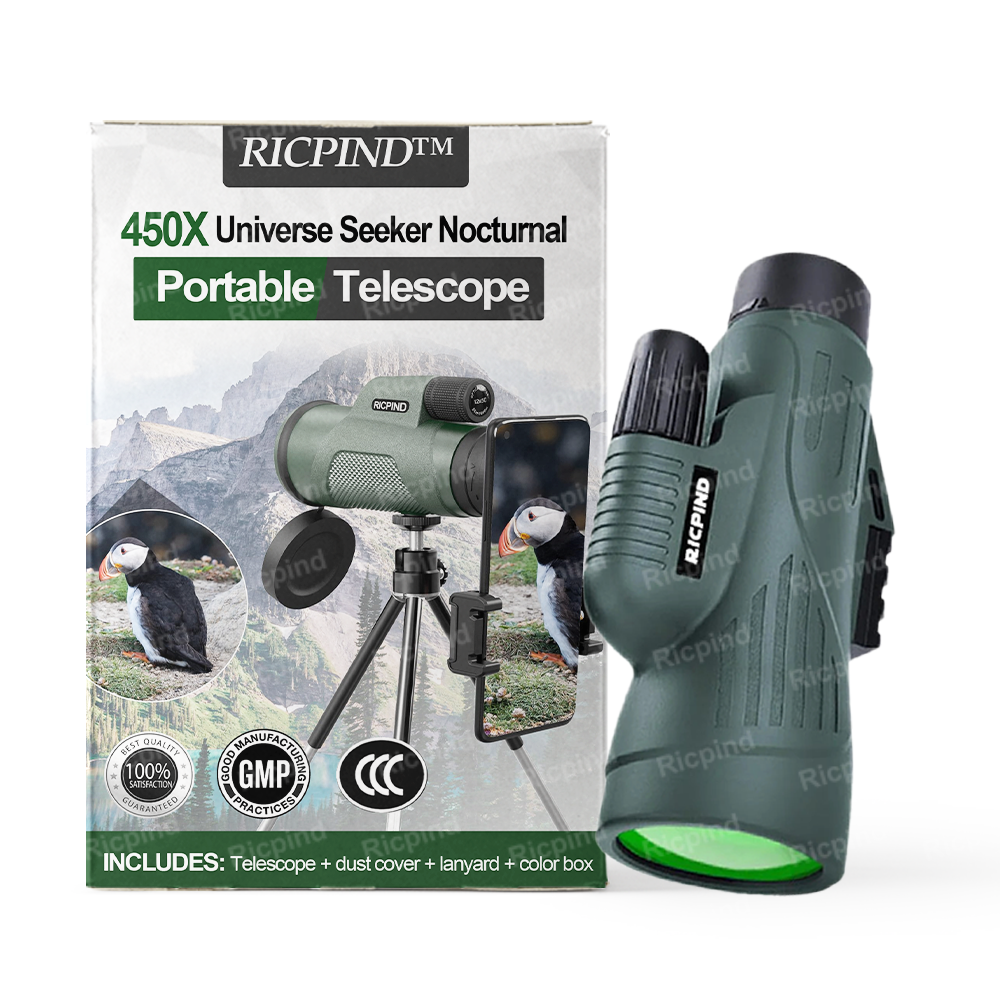 2025š RICPIND⢠450X Universe Seeker Nocturnal Pocket Telescope