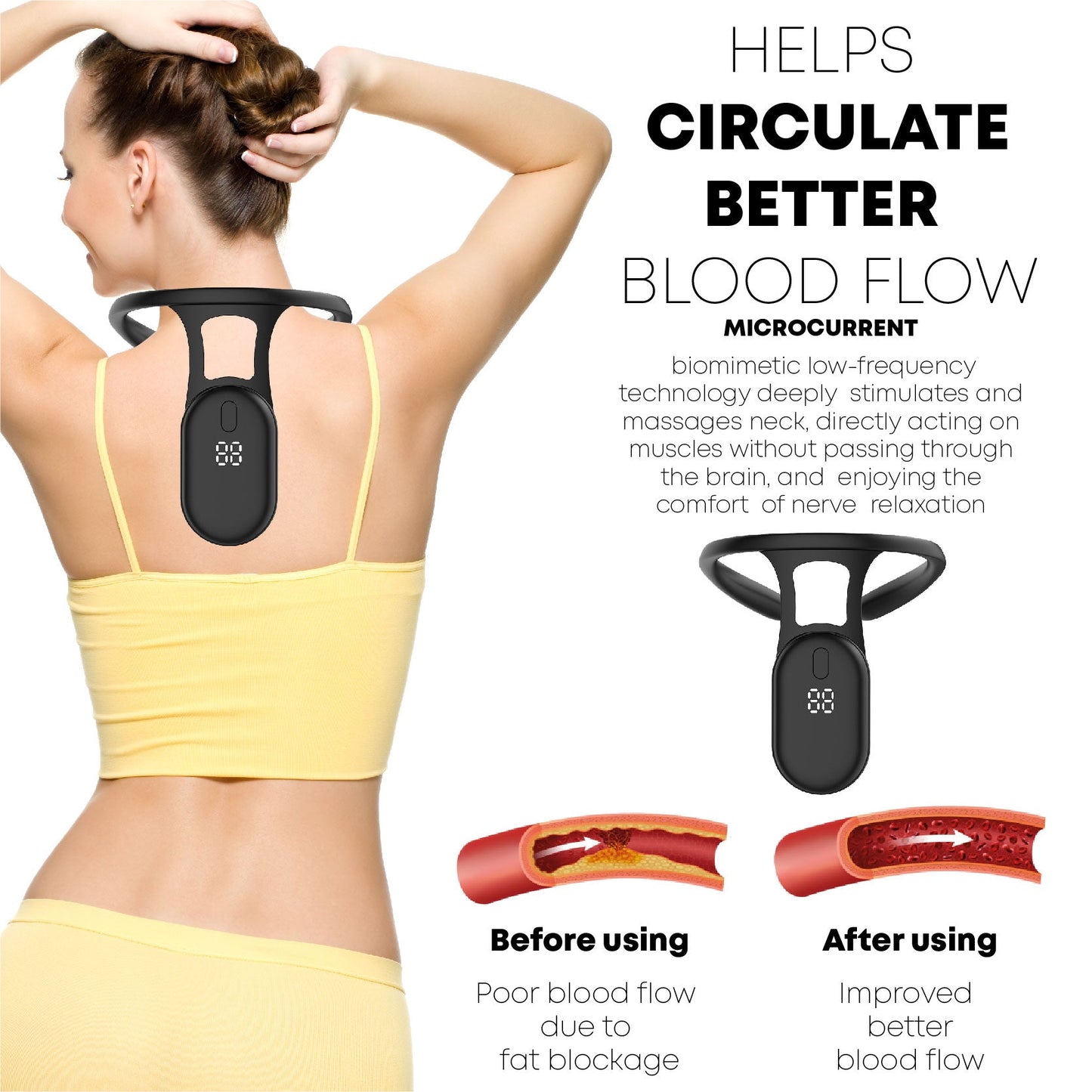 CircuWave™ UltraSpa Lymphvity PostureCorrector Neck Instrument