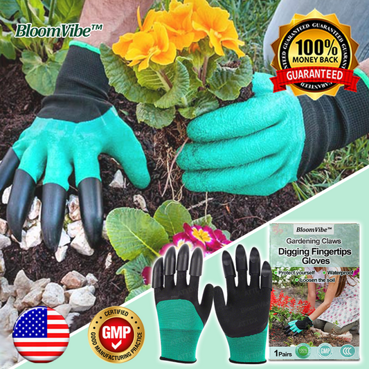 BloomVibe™ Gardening Claws Digging Fingertips Gloves