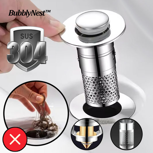 BubblyNest™ Pop Up Sink Drain Strainer