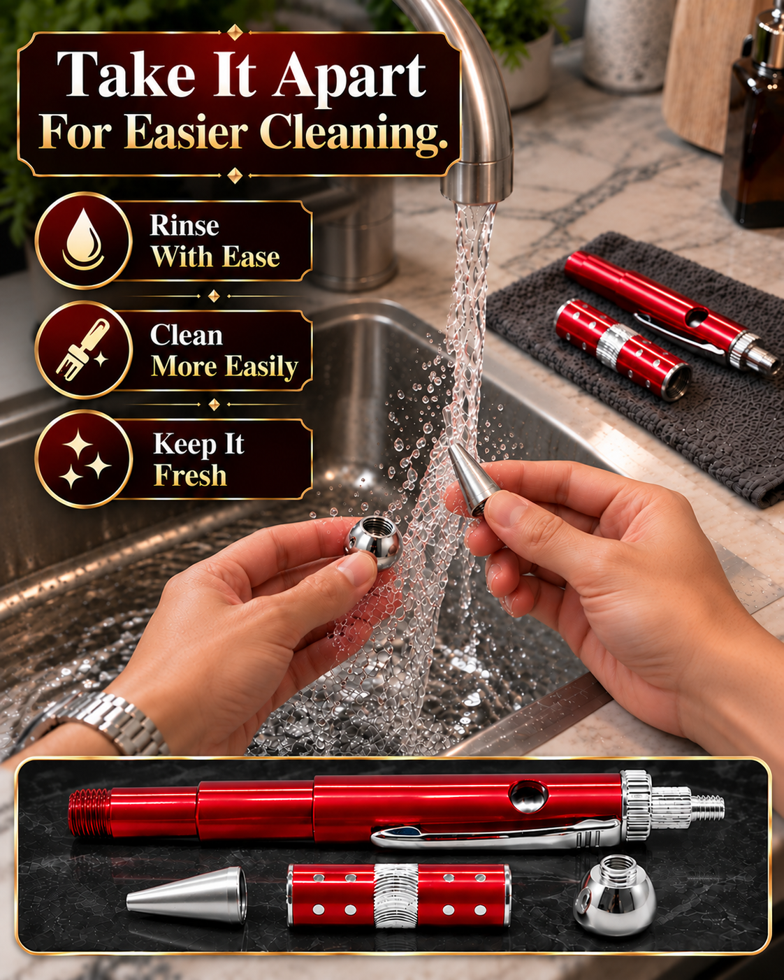 ComfortCornerUs™ PenGO Multi-Use Slim Alloy Pocket Tool
