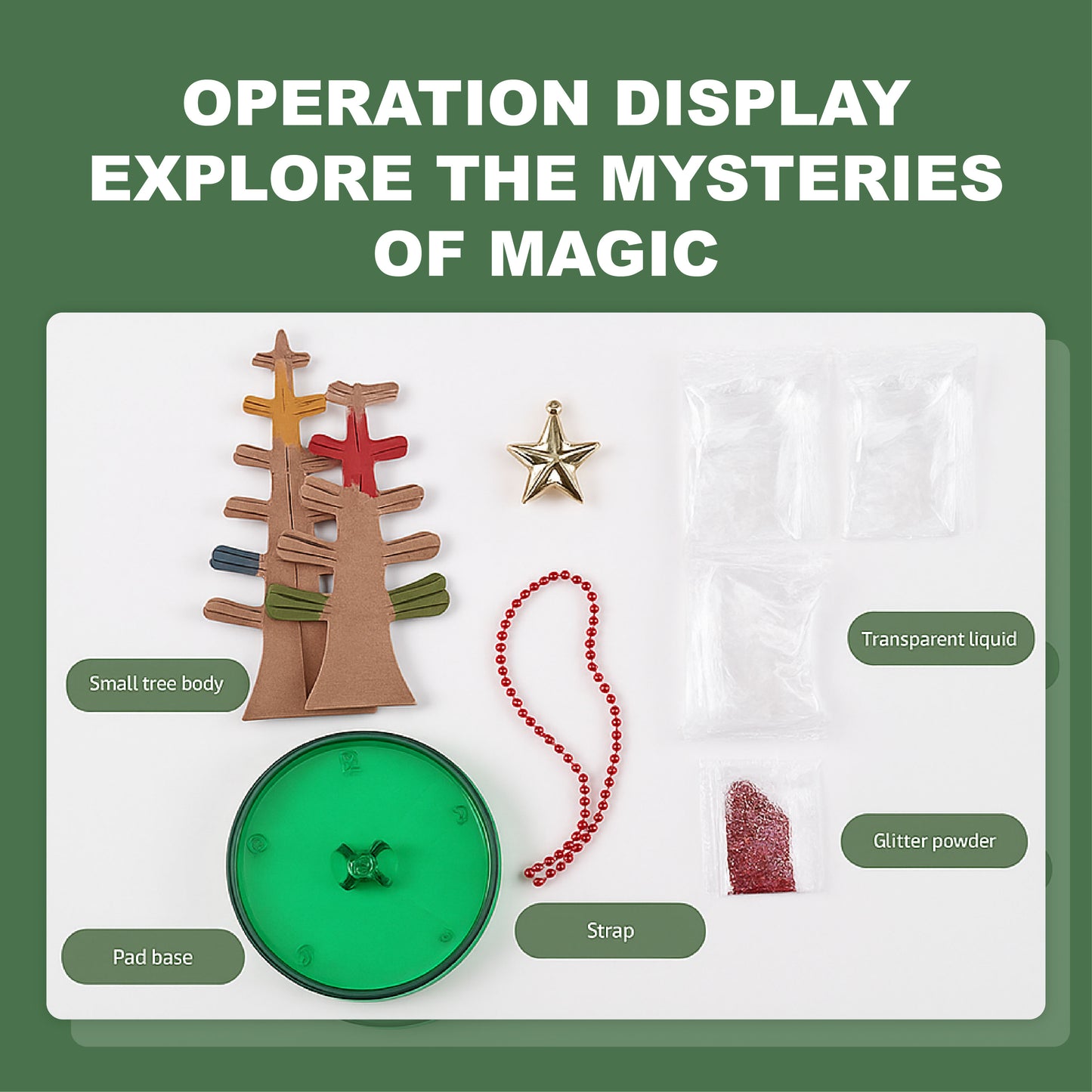 ComfortCornerUs™ 24H Magic Crystal Growing Xmas Tree Kit