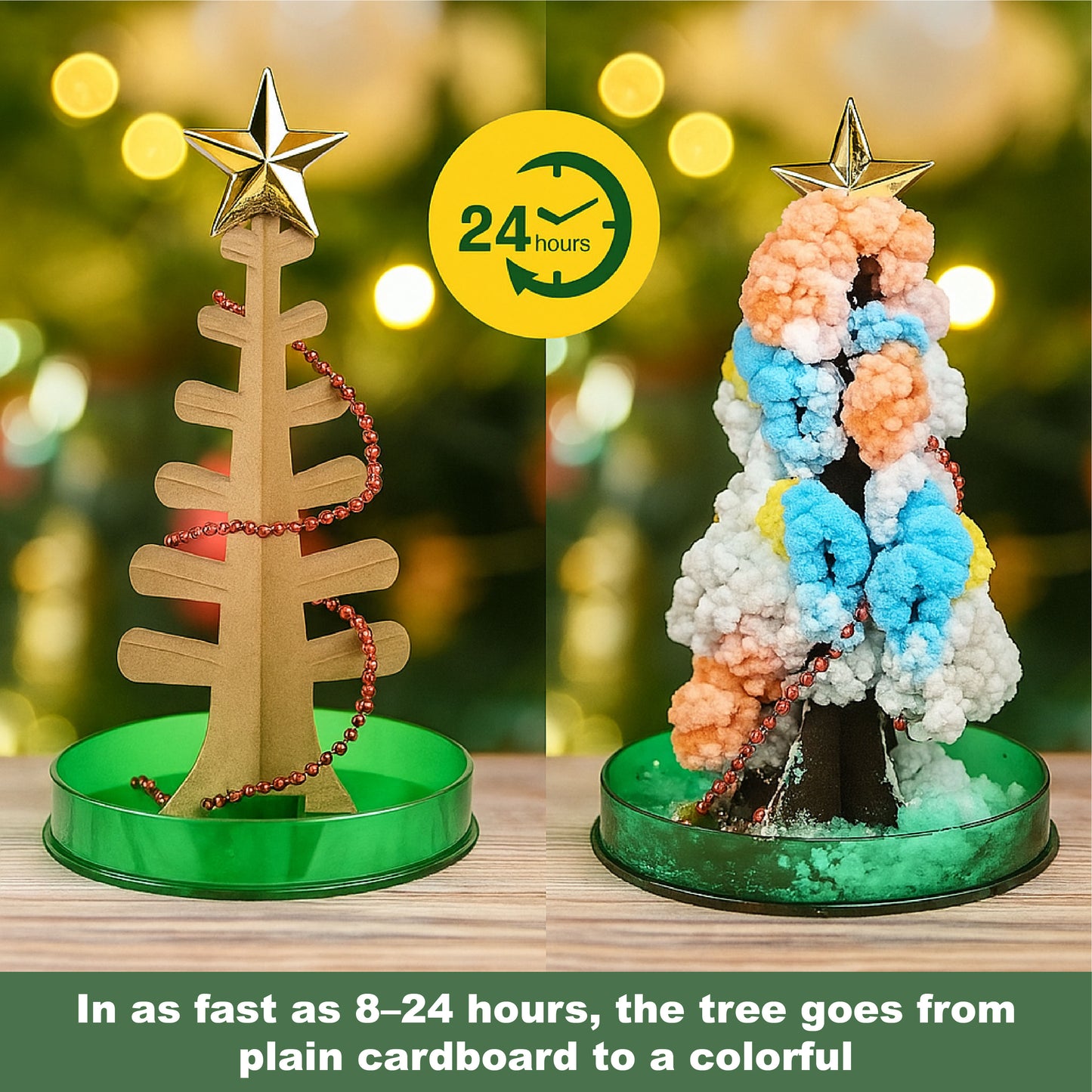 ComfortCornerUs™ 24H Magic Crystal Growing Xmas Tree Kit
