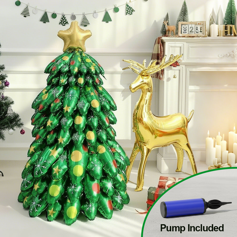 1 Set - Larger Christmas Tree & Elk