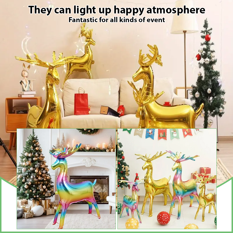 ComfortCornerUs™ 3D Inflatable Xmas Tree Foil Balloon Set