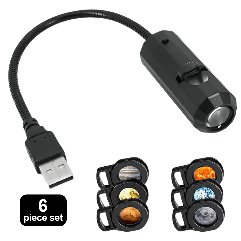 ComfortCornerUs™ AstroLens 360° USB Galaxy Projector Light