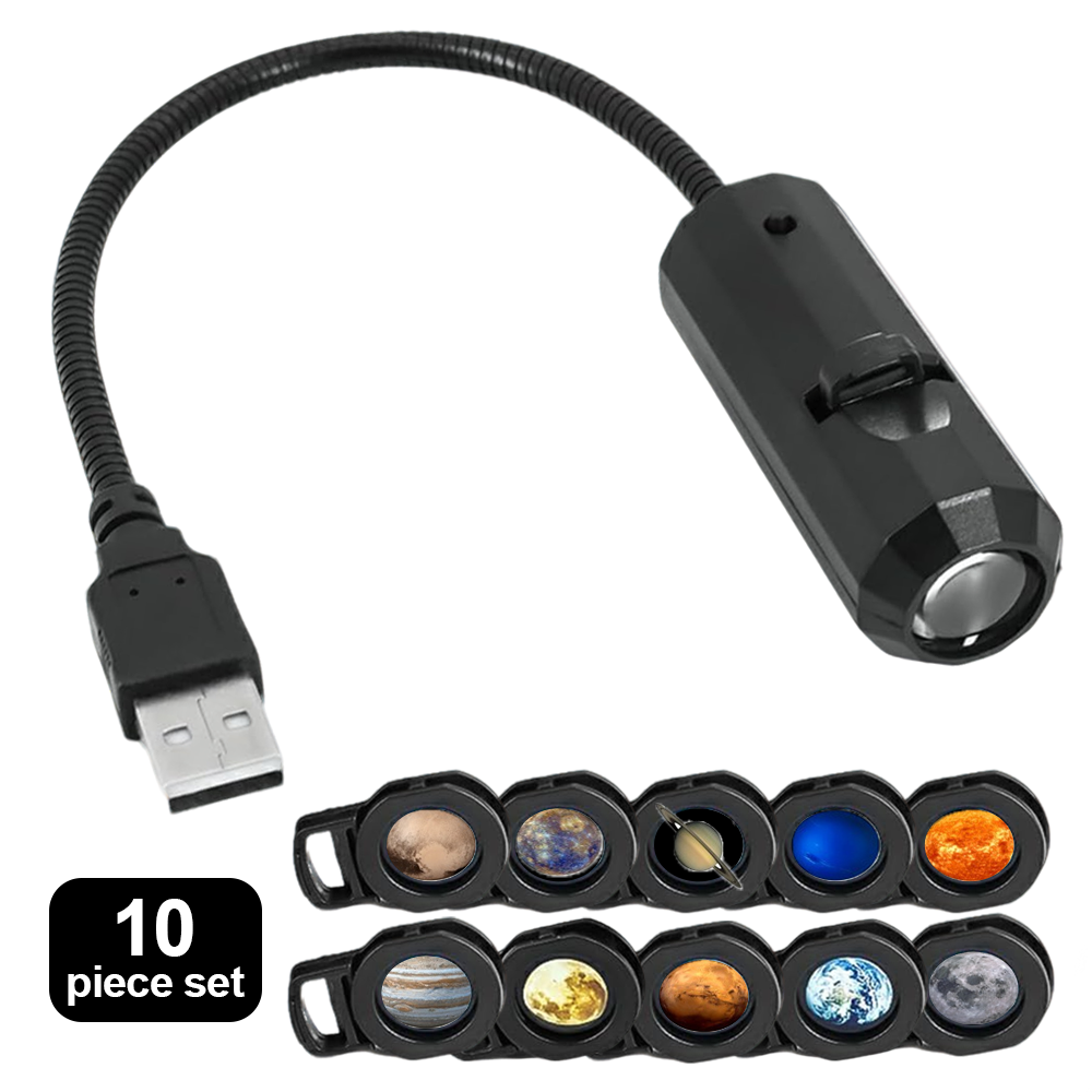 ComfortCornerUs™ AstroLens 360° USB Galaxy Projector Light