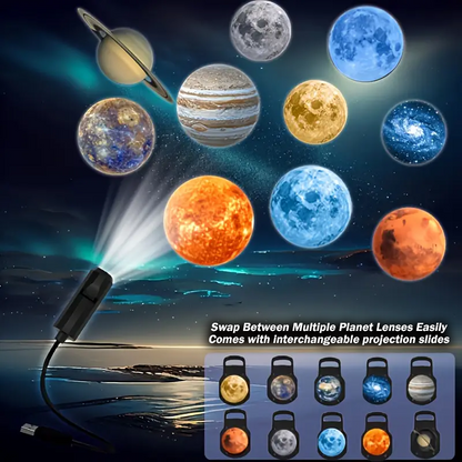 ComfortCornerUs™ AstroLens 360° USB Galaxy Projector Light